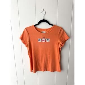 Vintage Beaded T Shirt Women's Medium